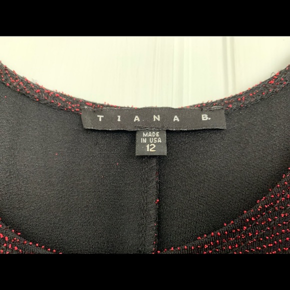 shimmery red and black dress - Picture 4 of 5